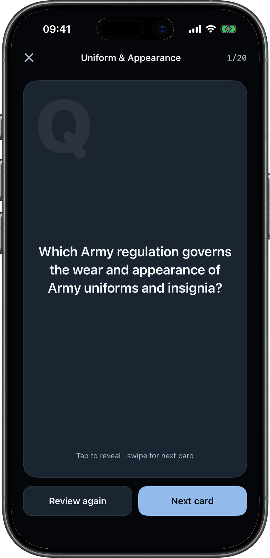 BoardReady flashcard question